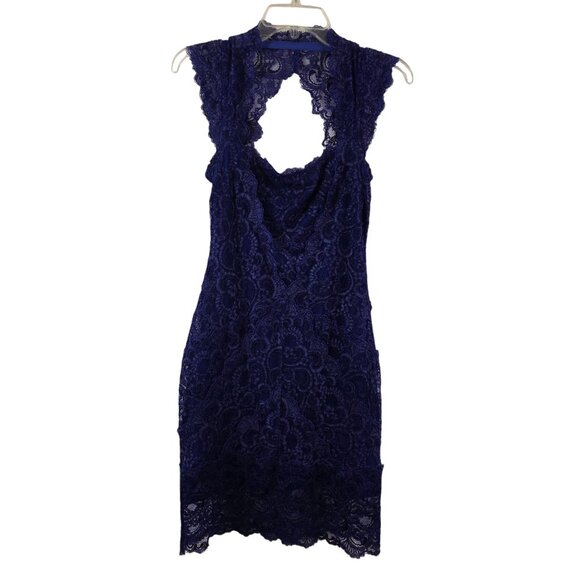 Nicole Miller Eva Lace Open Back Slip Lined Dress – Size Small - Picture 11 of 16